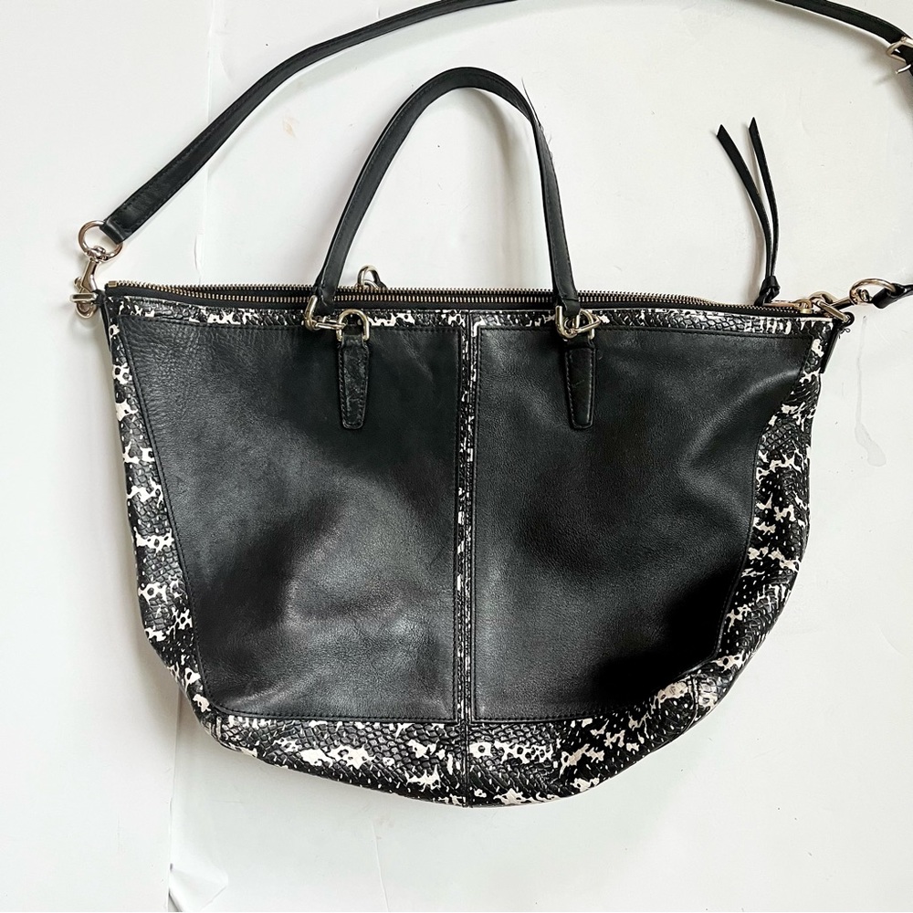 Coach Bleeker Two Tone Black Python Leather Coope… - image 7